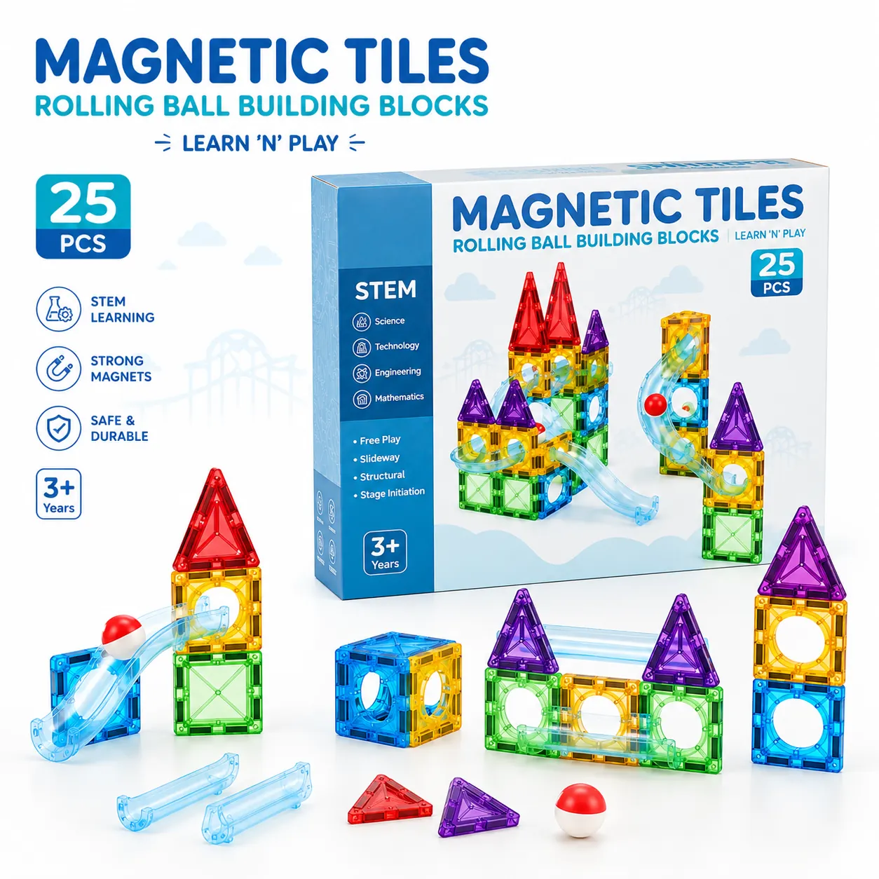 Magnetic Builder Set - 25 PCS